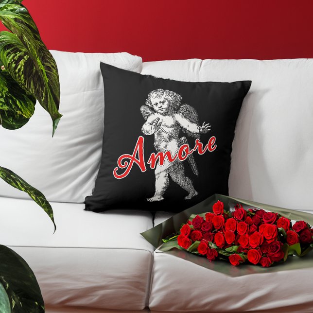 Coussin Amore Saint-Valentin Cupidon d'amour Jeu d'oreille (Créateur téléchargé)
