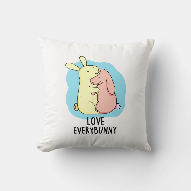 Coussin Amour Chaque Lapin Drôle Lapin Pun (Recto)