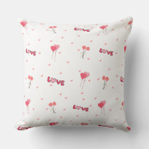 Amour Coeur Flower Pillow