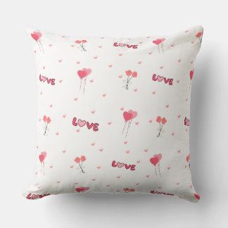 Coussin Amour Coeur Flower Pillow
