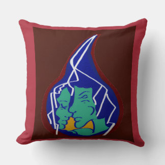 Coussin Amour comme la foudre dans une larme