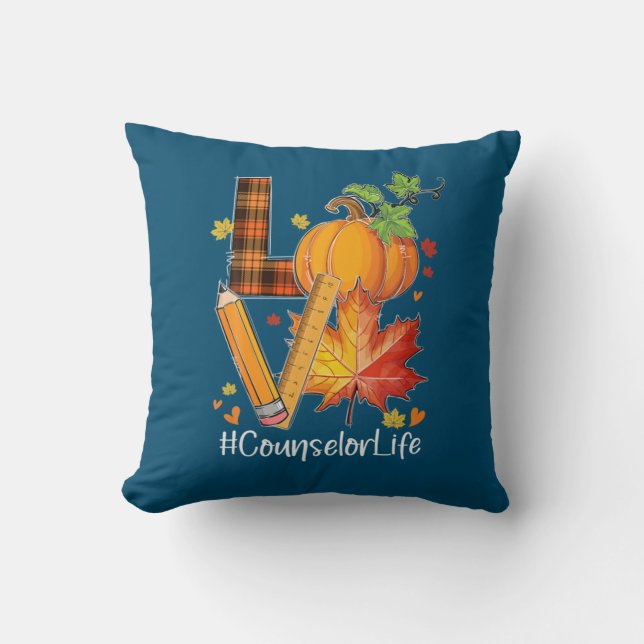 Coussin Amour Conseiller Vie Feuilles Automne Saison Autom (Recto)