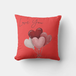 Coussin Amour dans l'air design minimaliste 