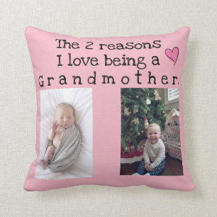 Coussin amour de deux raisons i étant une grand-mère