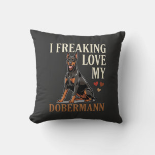 Coussin Amour de Dobermann Amateur de Chien