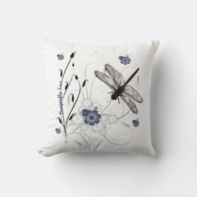 Coussin Amour de libellule (Recto)