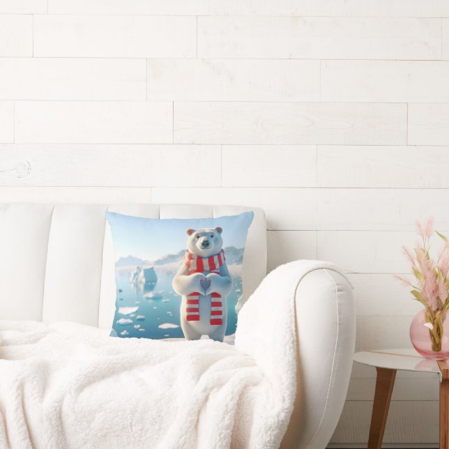 Coussin Amour de l'ours polaire (Canapé)