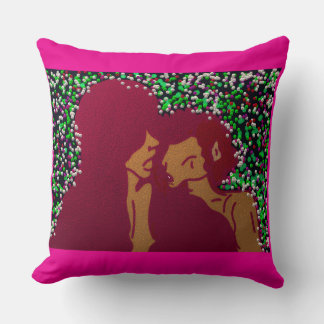 Coussin Amour de Noël Psychedélique