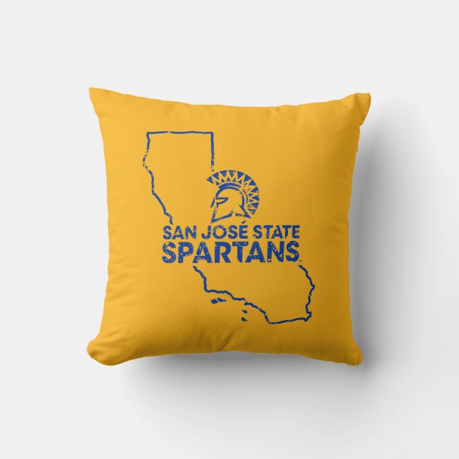 Coussin Amour de Spartans d'état de San Jose (Recto)