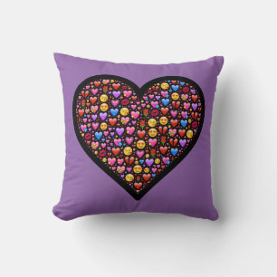 Coussin Amour Emoji Customisé