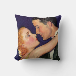 Coussin Amour et romance vintage, films hollywoodiens rétr
