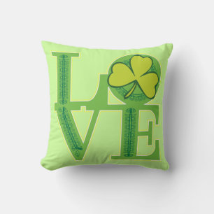 Coussin Amour et Shamrock
