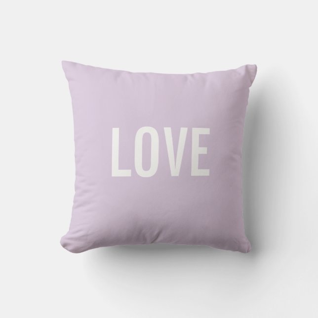 Coussin AMOUR fait sur commande du modèle | de carreaux (Recto)