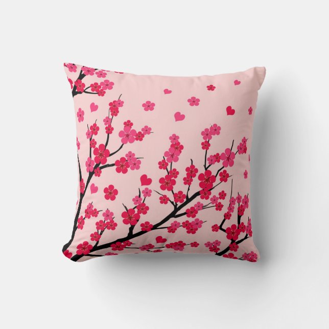 Coussin amour fleur de cerisier (Recto)