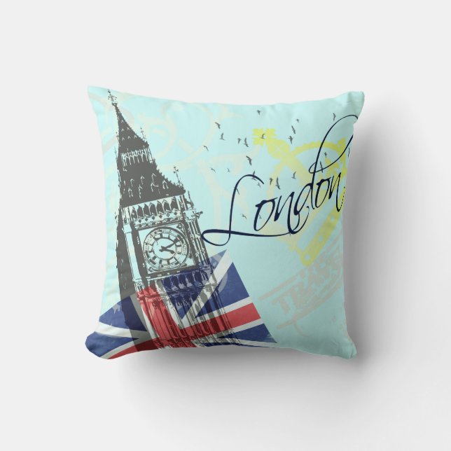 Coussin Amour Londres (Recto)