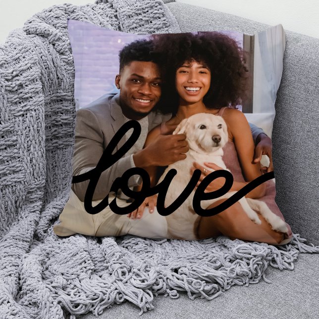 Coussin Amour Modèle photo Couples personnalisés (Créateur téléchargé)