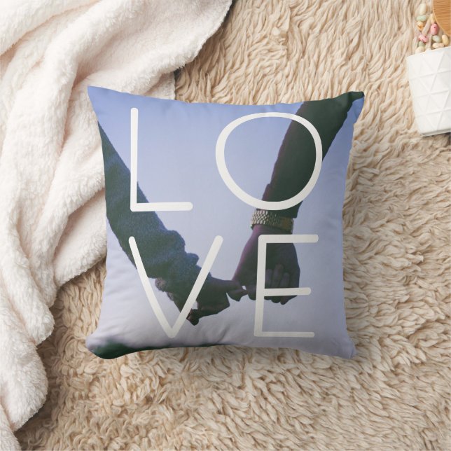Coussin Amour Modèle photo Couples personnalisés (Couverture)