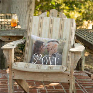 Coussin Amour Moderne Monsieur Madame Photo de mariage Cou
