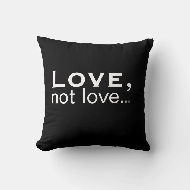 Coussin Amour pas amour (Recto)