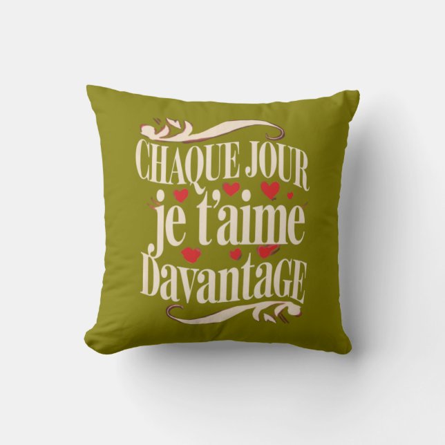 Coussin Amour pour Toujours (Recto)