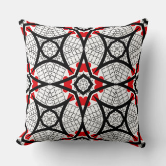 COUSSIN AMOUR ROUGE BLANC NOIR RÉPÉTER TOUJOURS LES MOTS S