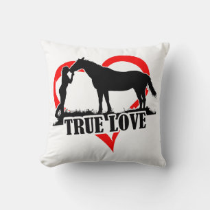 Coussin Amour vrai (cheval)