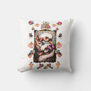Coussin Amoureux de cygnes