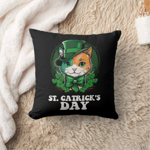 Coussin Amoureux de les chats de la Saint-Patrick