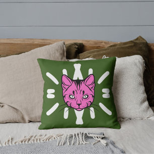 Coussin Amoureux des chats Maman de compagnie Mignon Blanc