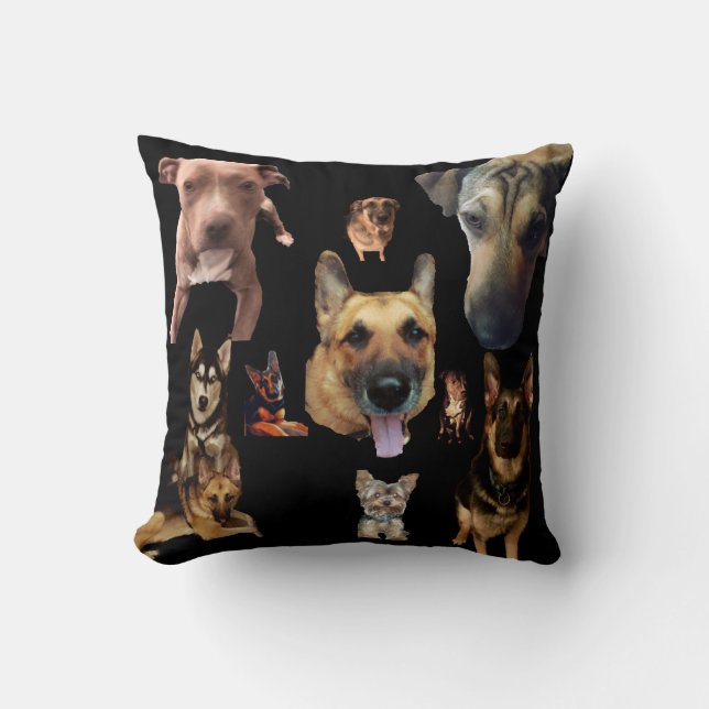 coussin AMOUREUX DES CHIENS (Recto)