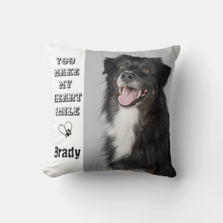 Coussin Amoureux des chiens cadeau animal de compagnie pho