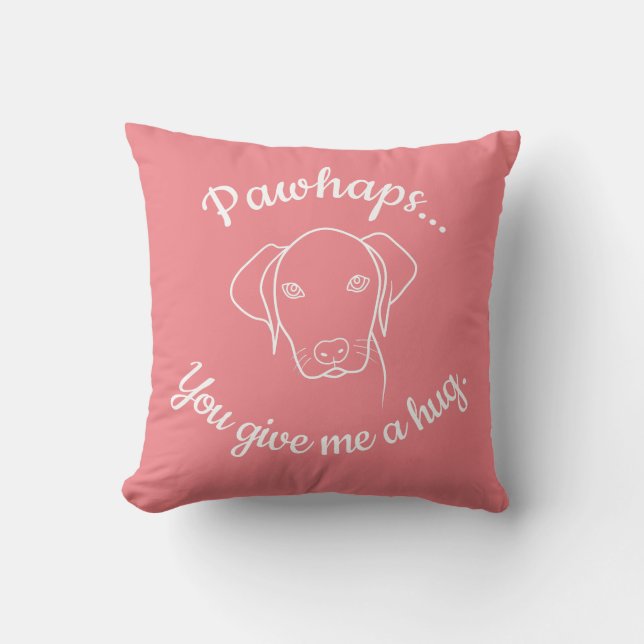 Coussin amoureux des chiens Weiaraner dans le besoin d'un  (Recto)