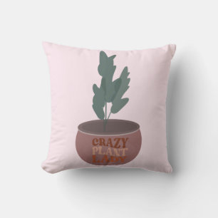 Coussin Amoureux des plantes Z Plantes d'intérieur Rose