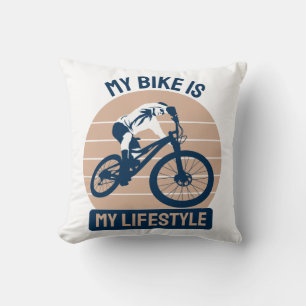Coussin Amoureux du Vélo - Mon Vélo Est Mon Mode de Vie