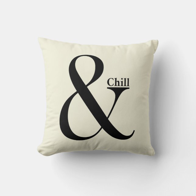 Coussin Ampersand Chill (Recto)