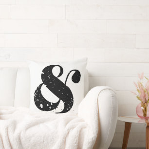 Coussin Ampersand noir