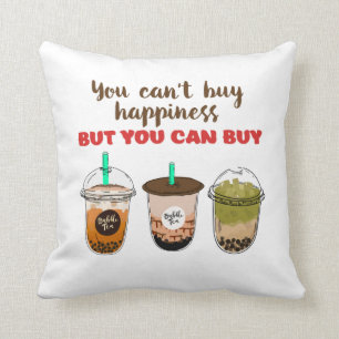 Coussin Amusant Bubble Tea Boba Amoureux On Ne Peut Pas Ac
