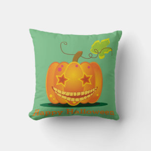 Coussin Amusant Happy Halloween Citrouille Jeu d'oreiller