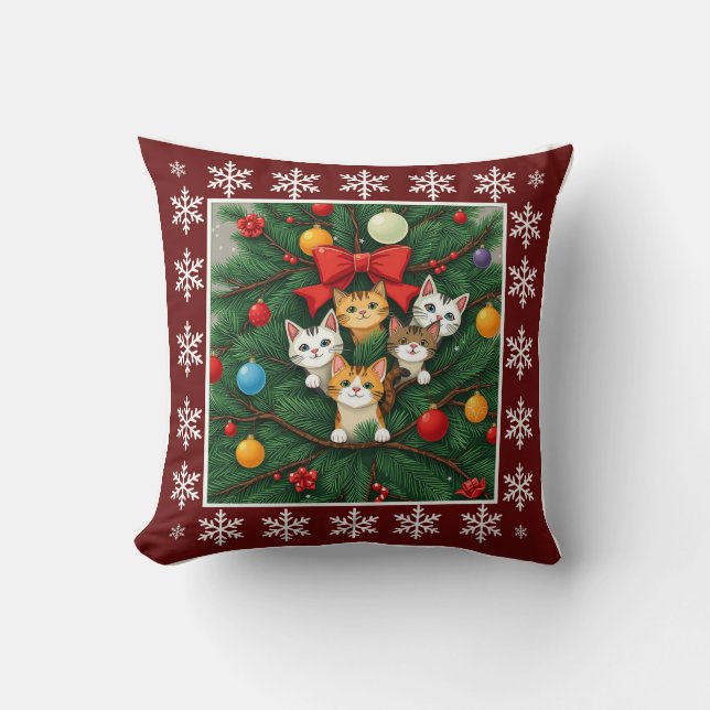 Coussin Amusant mignon tendance élégant élégant sapin de N (Recto)