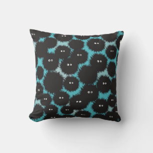 Coussin Amusant monstres noirs moelleux
