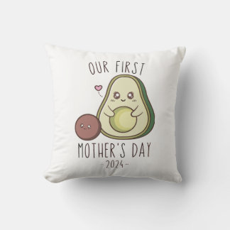 Coussin Amusant Notre Première Fête des Mères