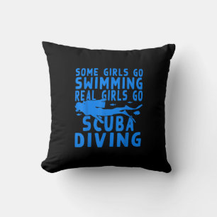 Coussin Amusant Quelques Filles Aller Baigner Vraies Fille