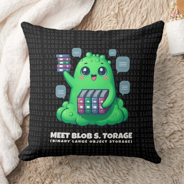 Coussin Amusant Rencontre Blob S. Torage Arrière - plan bi (Couverture)