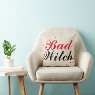 Coussin Amusante magie heureux halloween Mauvaise sorcière