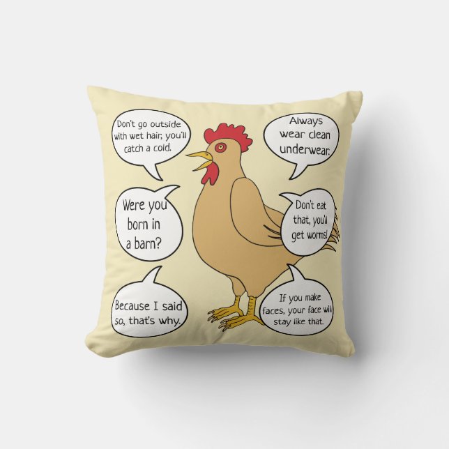 Coussin Amusante mère au conseil MoM (Recto)
