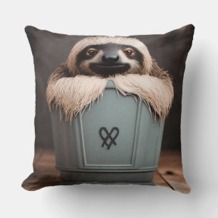 Coussin Amusante Salle de bain Décor Mur Art Sloth