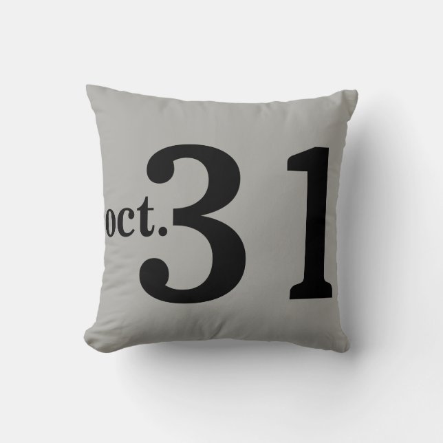 Coussin Amusants Halloween 31 octobre (Recto)