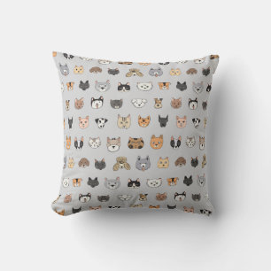 Coussin Amusement animal : Chiens de chats Doodle Mix