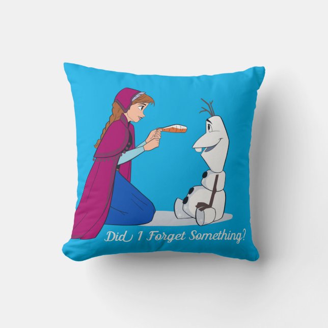 Coussin Ana Donnant Olaf Carrot Nose (Recto)