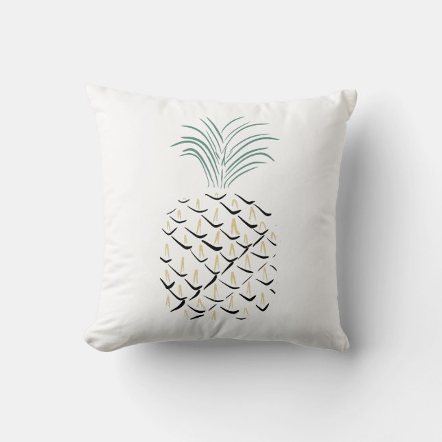 Coussin Ananas Abstrait Art (Recto)